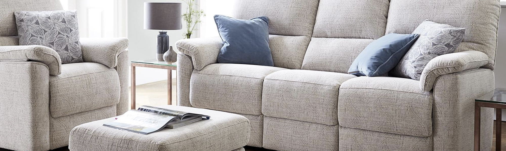 Fabric 3 Seater Sofas