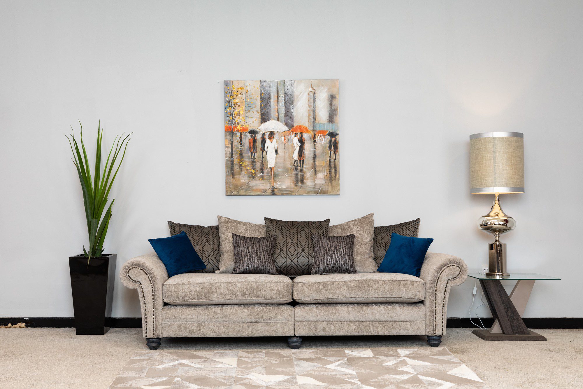 Fabric 4 Seater Sofas Beevers