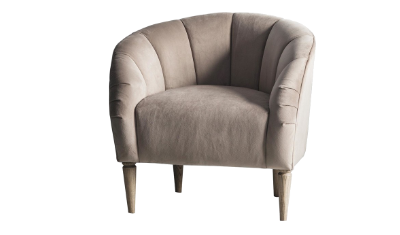 Upholstered Chair In Grey