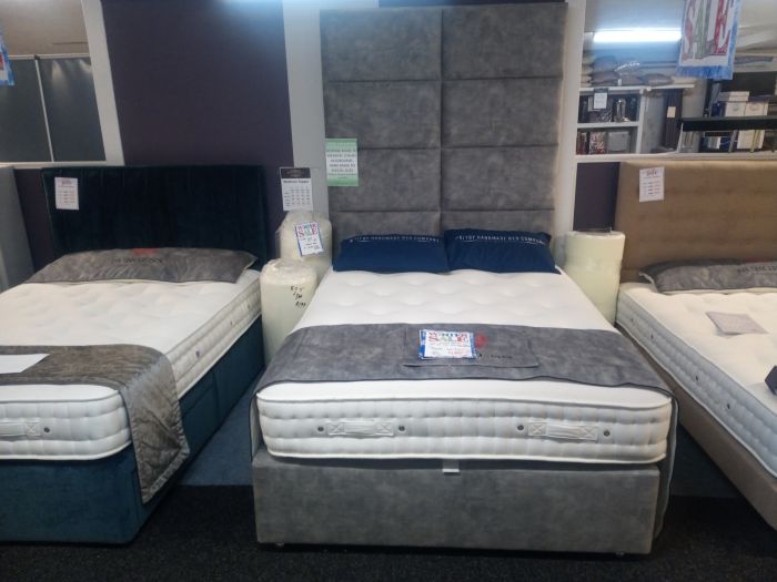 5'0 Diamond Deluxe Soft No Drawer Divan + Bespoke Tall Headboard