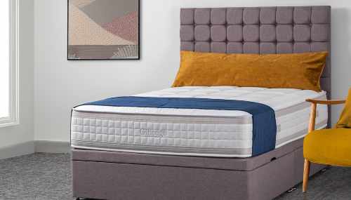 Small Double Ottoman End Lift Divan Bed